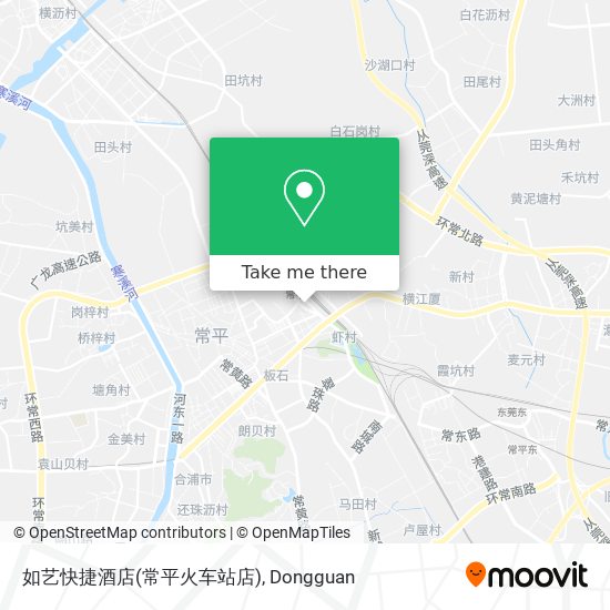 如艺快捷酒店(常平火车站店) map