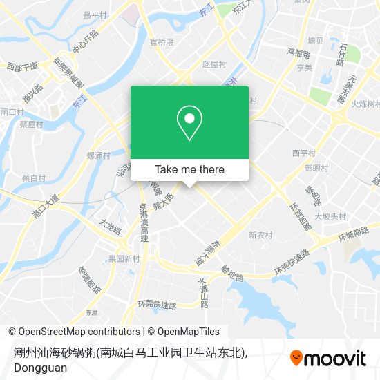 潮州汕海砂锅粥(南城白马工业园卫生站东北) map