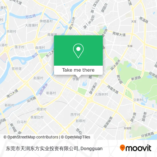 东莞市天润东方实业投资有限公司 map