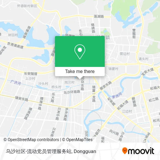 乌沙社区-流动党员管理服务站 map