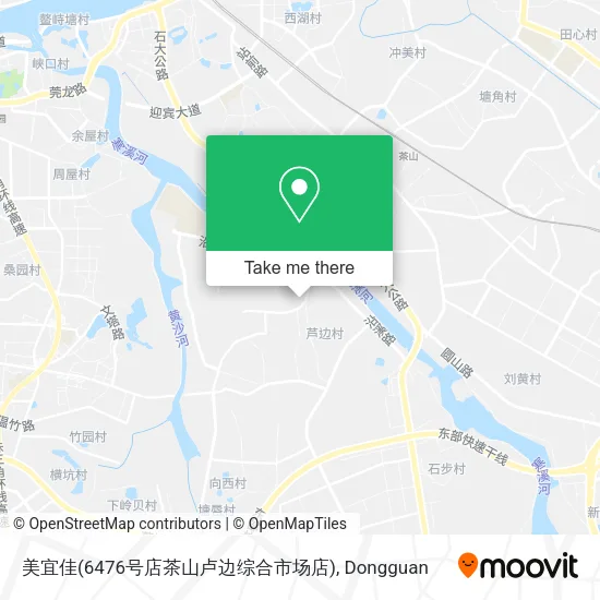美宜佳(6476号店茶山卢边综合市场店) map