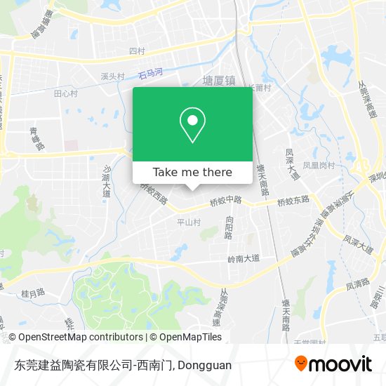 东莞建益陶瓷有限公司-西南门 map