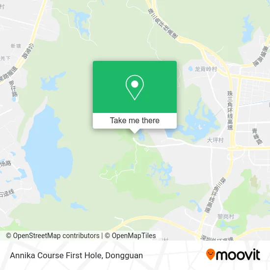Annika Course First Hole map
