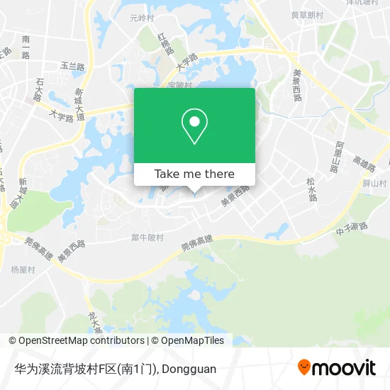 华为溪流背坡村F区(南1门) map