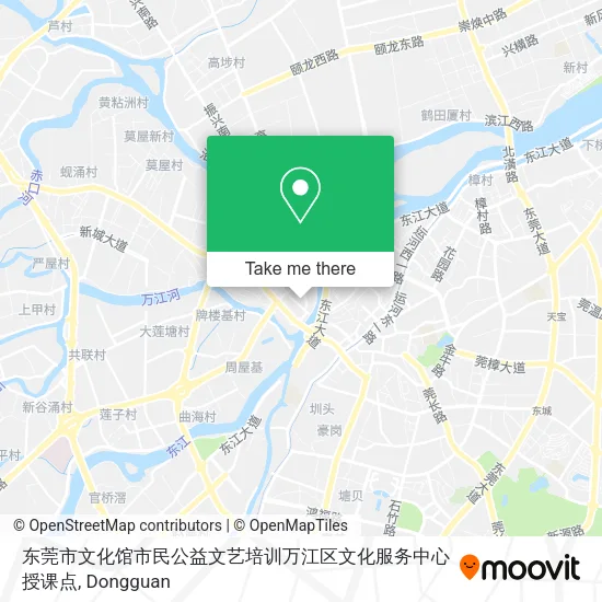 东莞市文化馆市民公益文艺培训万江区文化服务中心授课点 map