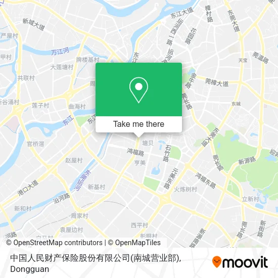 中国人民财产保险股份有限公司(南城营业部) map