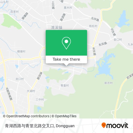 青湖西路与青篁北路交叉口 map