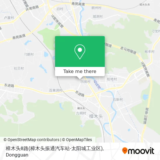 樟木头8路(樟木头振通汽车站-太阳城工业区) map