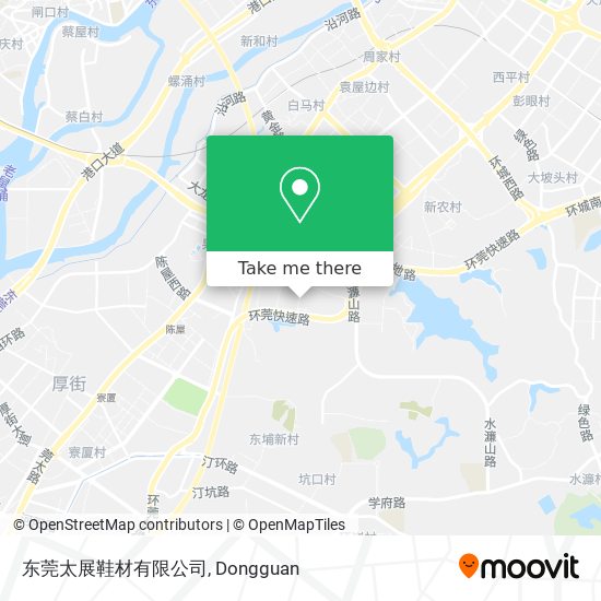 东莞太展鞋材有限公司 map