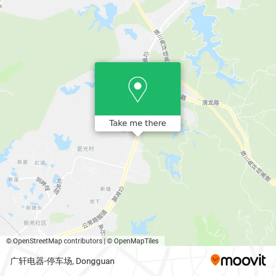 广轩电器-停车场 map
