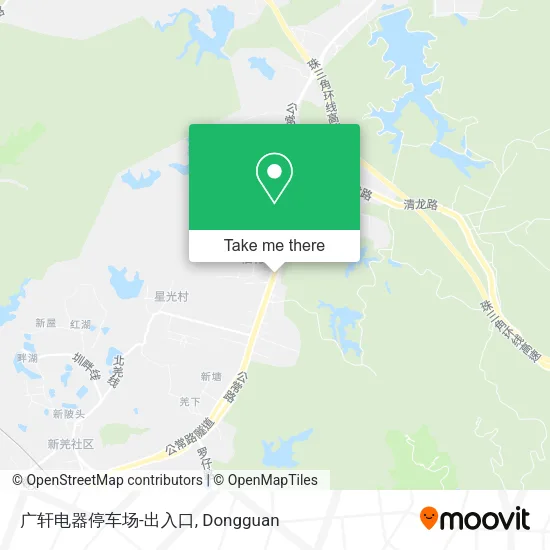 广轩电器停车场-出入口 map