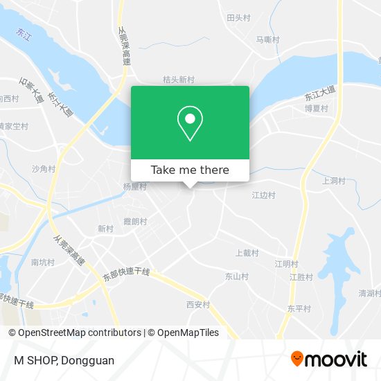 M SHOP map