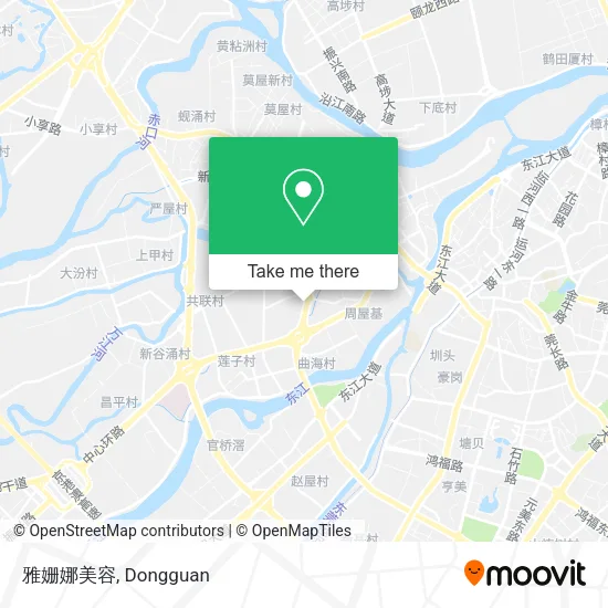 雅姗娜美容 map