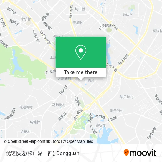 优速快递(松山湖一部) map