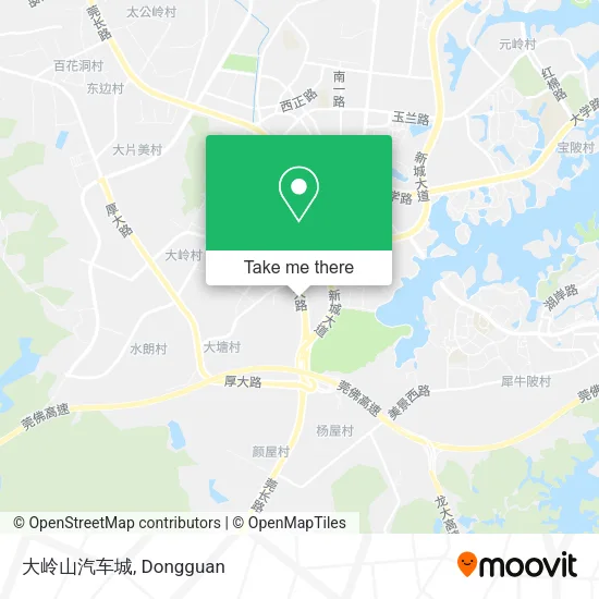 大岭山汽车城 map