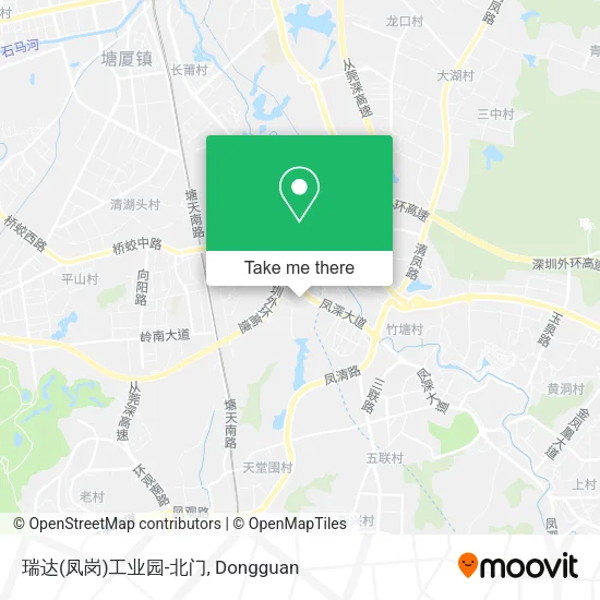 瑞达(凤岗)工业园-北门 map