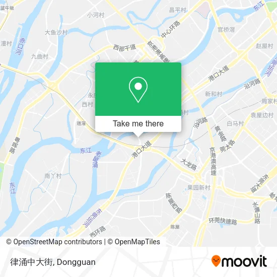 律涌中大街 map