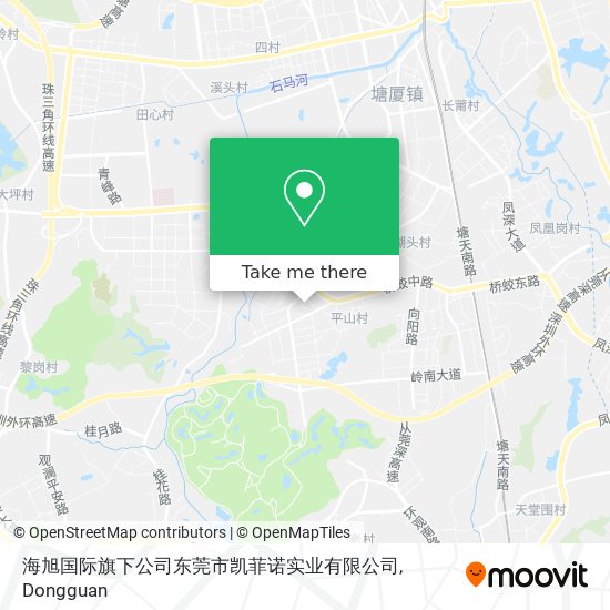 海旭国际旗下公司东莞市凯菲诺实业有限公司 map