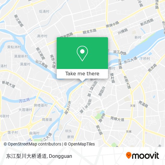 东江梨川大桥通道 map