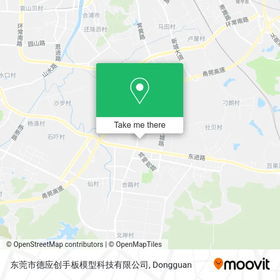 东莞市德应创手板模型科技有限公司 map