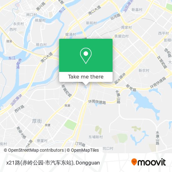 x21路(赤岭公园-市汽车东站) map