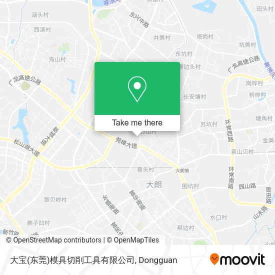 大宝(东莞)模具切削工具有限公司 map