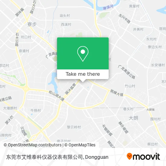 东莞市艾维泰科仪器仪表有限公司 map