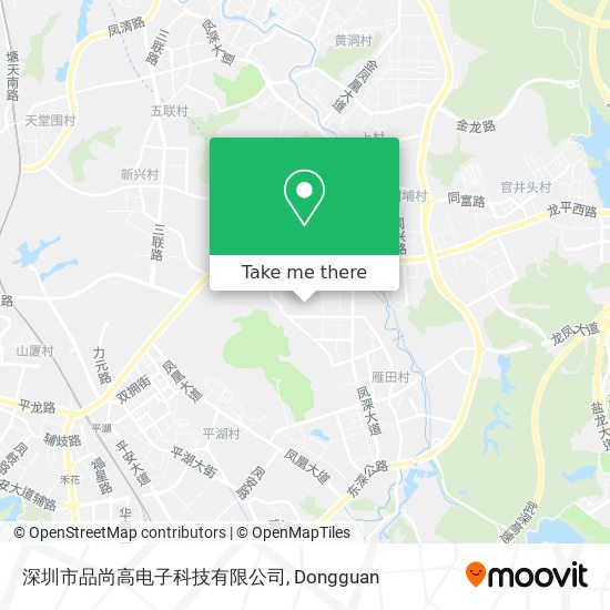 深圳市品尚高电子科技有限公司 map