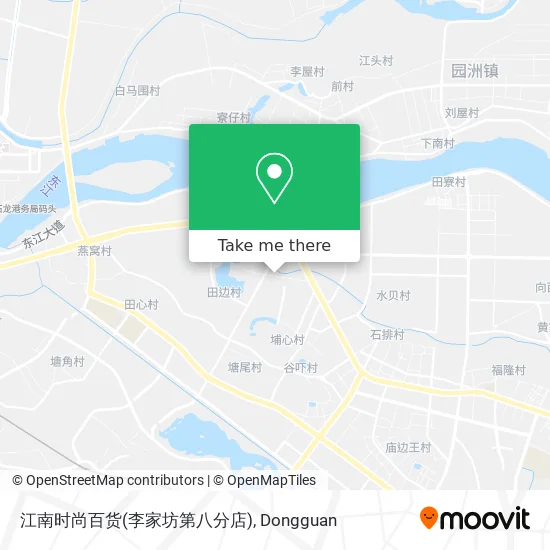 江南时尚百货(李家坊第八分店) map
