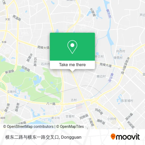 横东二路与横东一路交叉口 map