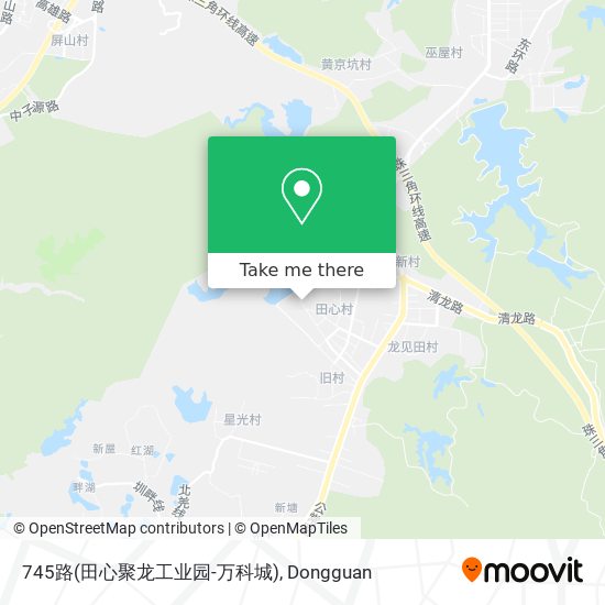 745路(田心聚龙工业园-万科城) map