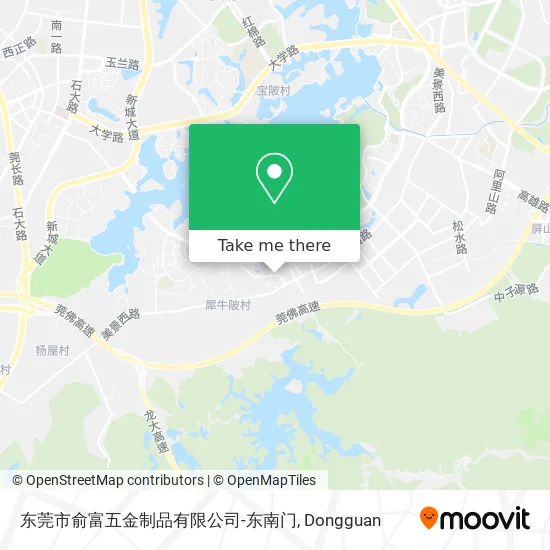 东莞市俞富五金制品有限公司-东南门 map
