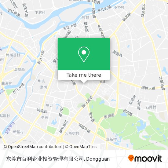 东莞市百利企业投资管理有限公司 map