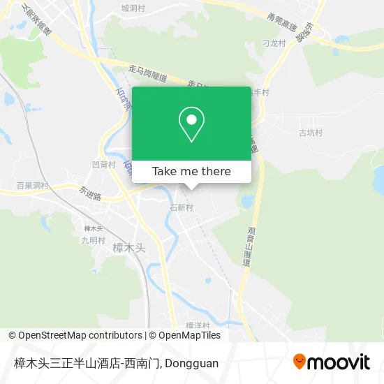 樟木头三正半山酒店-西南门 map