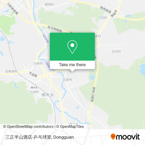 三正半山酒店-乒乓球室 map