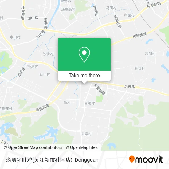 淼鑫猪肚鸡(黄江新市社区店) map