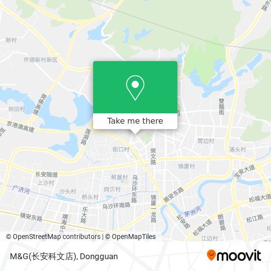 M&G(长安科文店) map