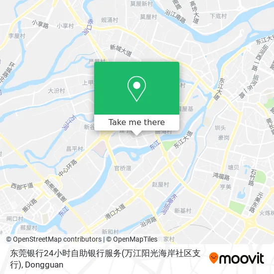 东莞银行24小时自助银行服务(万江阳光海岸社区支行) map