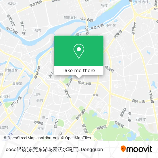 coco眼镜(东莞东湖花园沃尔玛店) map