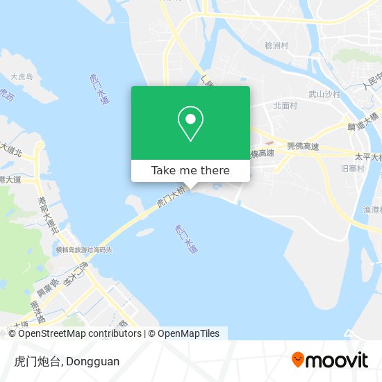 虎门炮台 map
