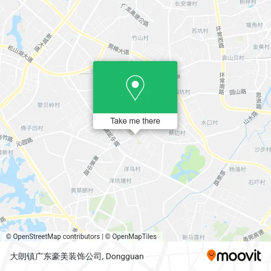 大朗镇广东豪美装饰公司 map