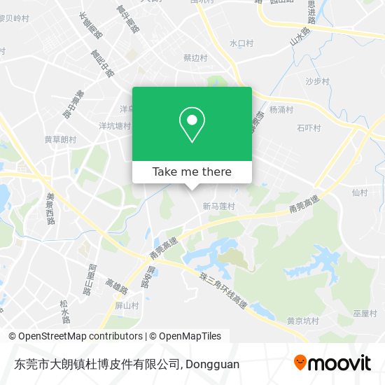 东莞市大朗镇杜博皮件有限公司 map