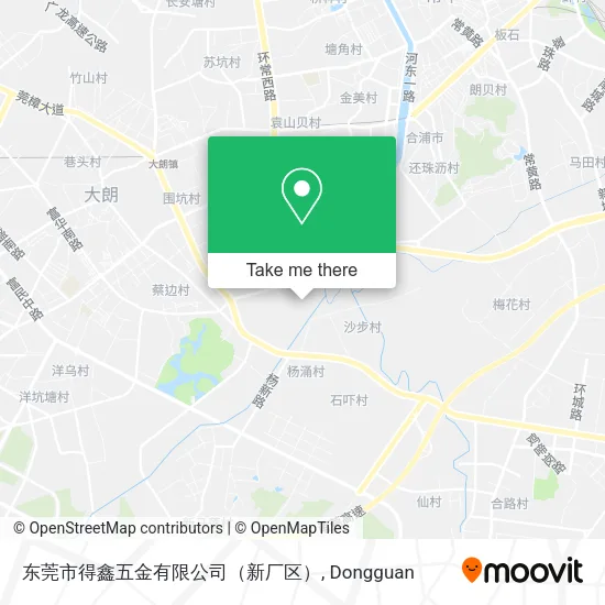 东莞市得鑫五金有限公司（新厂区） map
