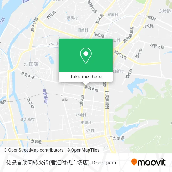 铭鼎自助回转火锅(君汇时代广场店) map