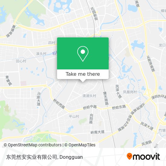东莞然安实业有限公司 map