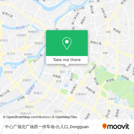 中心广场北广场西一停车场-出入口 map