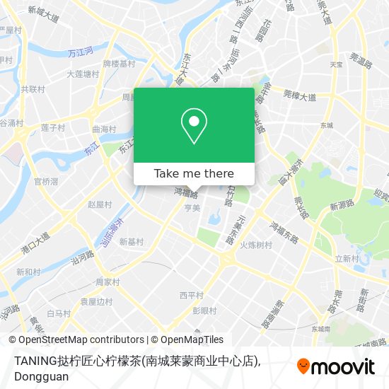 TANING挞柠匠心柠檬茶(南城莱蒙商业中心店) map