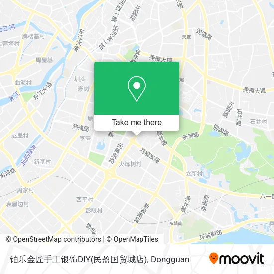 铂乐金匠手工银饰DIY(民盈国贸城店) map