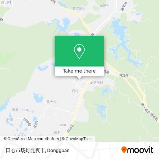 田心市场灯光夜市 map
