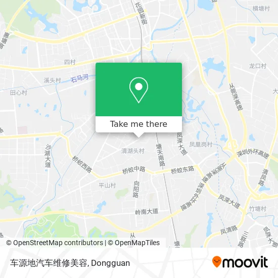 车源地汽车维修美容 map